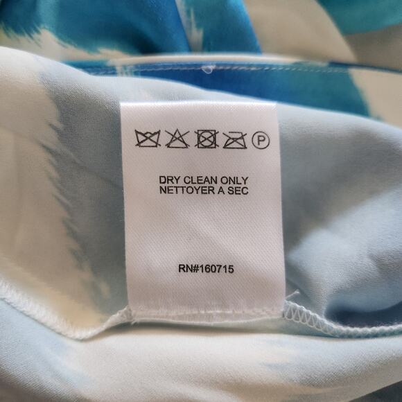 Retrofete Amika Dress in Blue Zebra Size XS NWT Sleeveless Striped Silk Maxi - Picture 13 of 13